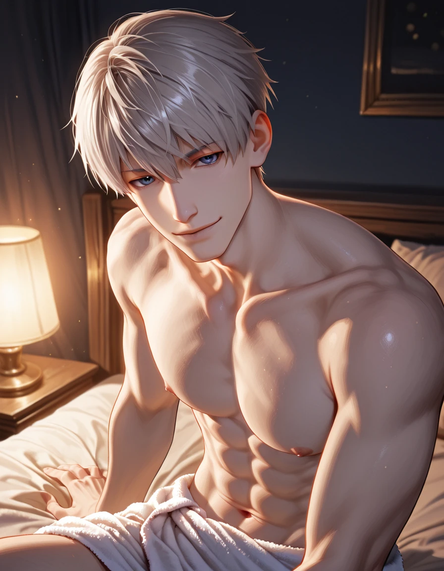 male handsome, high resolusion 4k, adult, , perfect face, detailed face, muscular, black eyebrows, black eyelas, real skin texture, detail Perfect hand, Real and complete hand details, unreal engine, hd picture, short hair, green to orange eyes, eye details, white skin, Zayne, love and deep space, Solo,