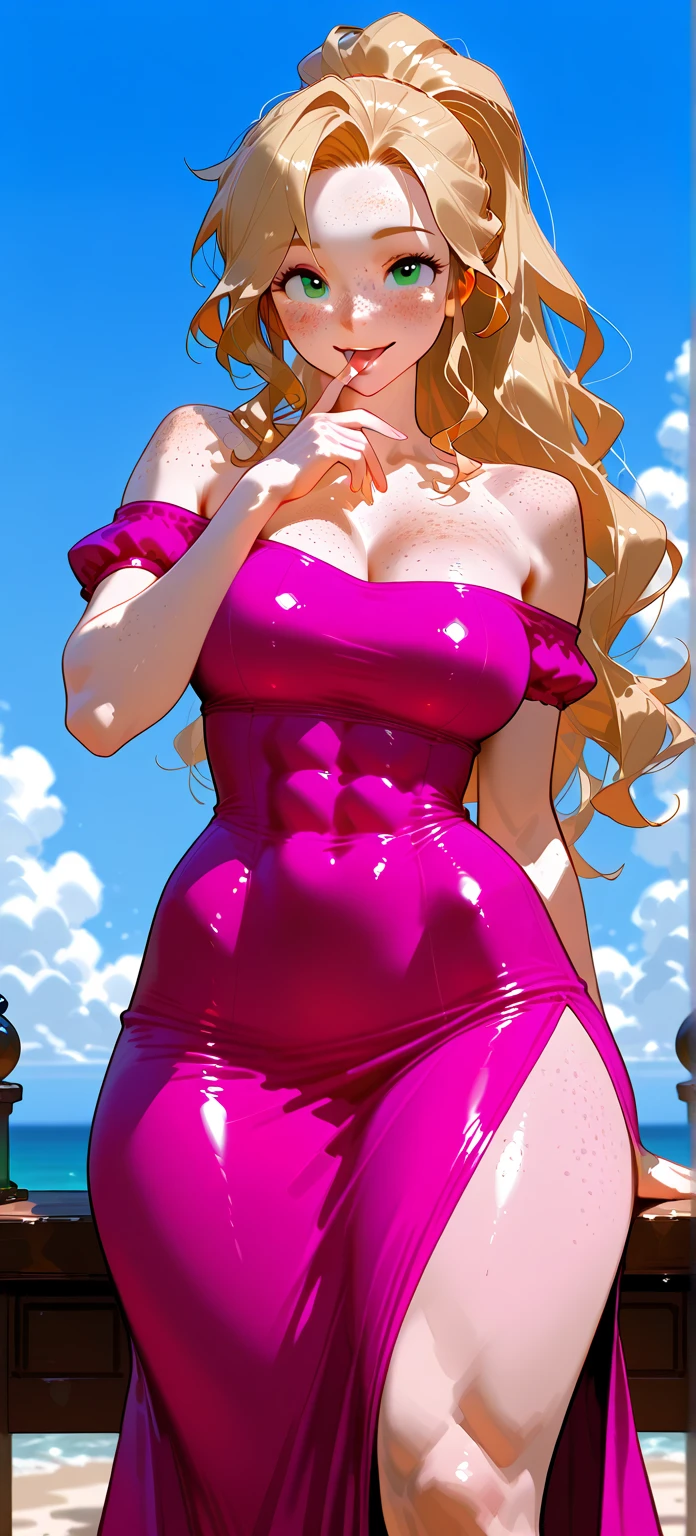 4k, Comic Babes, cartoon of a woman in a purple bikini holding a glass of wine, she holds a glass of wine, enjoying a glass of wine, hot blonde woman in the wine cellar, megara, with a bottle of wine, body pinned up, holding a glass of wine, drinking wine, holding a glass of wine, Cartoon character, inspired by Tex Avery, inspired by Tina Blondell