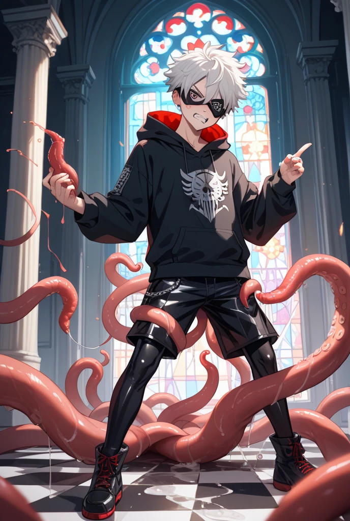 Mechagun Wielder in tentacle Capricornus art style (score_9,score_8_up,score_7_up,score_6_up,score_5_up,score_4_up)