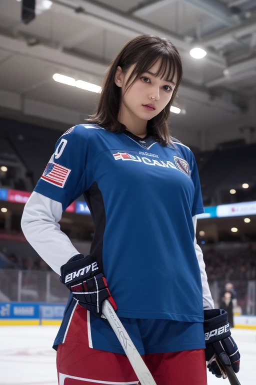 Masterpiece, superlative, realistic, Jennie wearing trendy football uniform, HD, photography and lighting, 16k