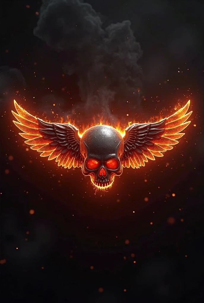 Emblem - harley-davidson - skull - fire &#39; eagle 