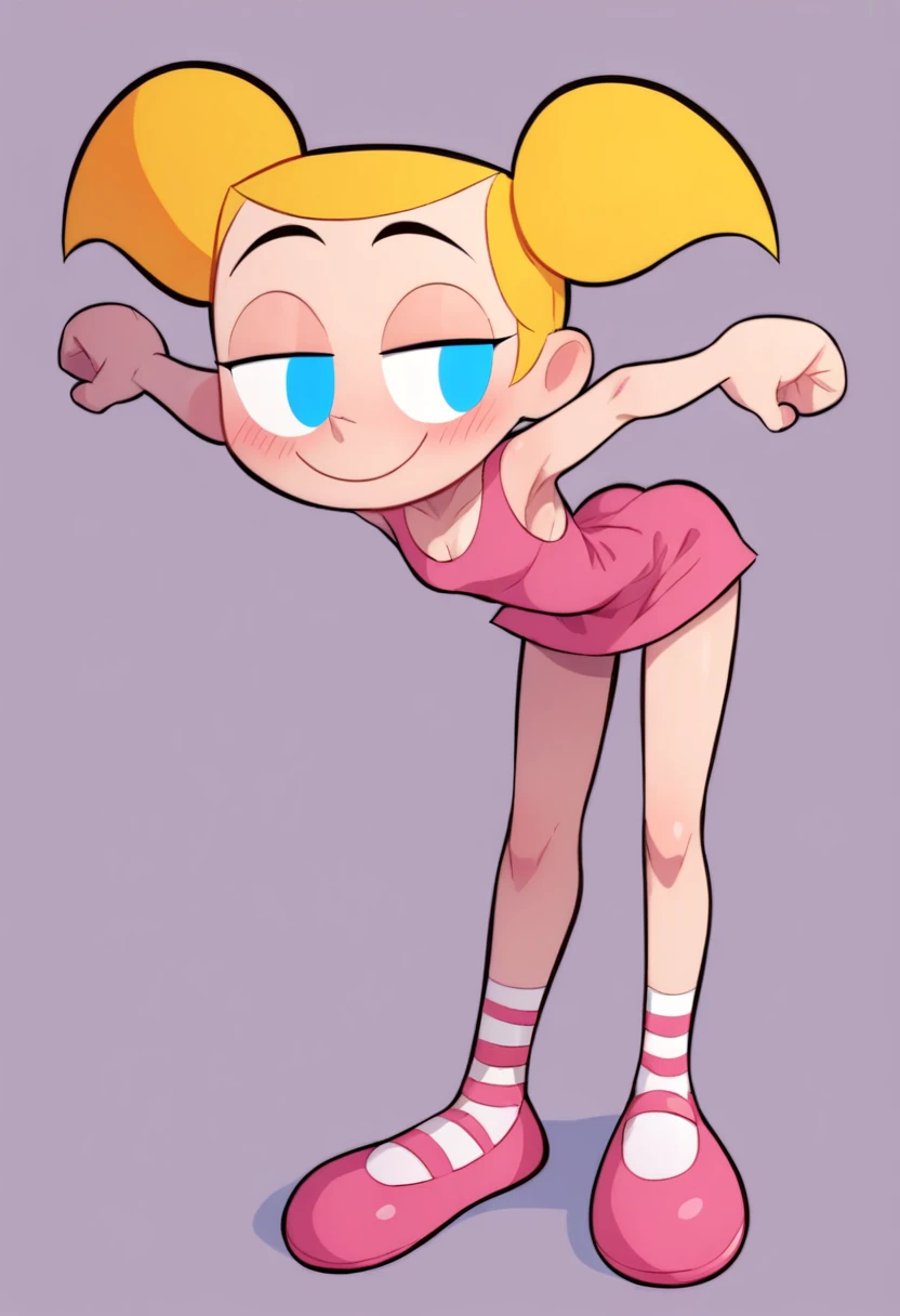 (masterpiece, best quality, high resolution:1.4), 1girl, woman, star butterfly, flat torso, happy, cloud outfit, pouch, horn_hairband, looking at viewer, pantyhose upskirt focus view, green striped panties, panties close focus, under view, skirt lift, lowered panties, front view, wet legs