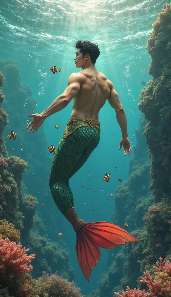 Cristiano Ronaldo as mermaid