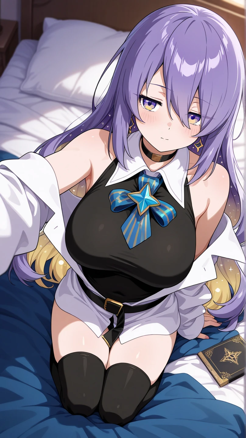 Emilia re:zero, ((purple eyes)), Emilia, crown braid, x hair ornament, flower hair ornament, white hair, long hair, medium breasts, a close up of a woman wearing a mask and a jacket, kda, extremely detailed artgerm, commission for high res, hands making heart over chest, character from king of fighters, style artgerm, portrait knights of zodiac girl, knights of zodiac girl, badass anime 8 k, masked, ashe, badass pose, thicc, oc commission, artgerm style, black canary
