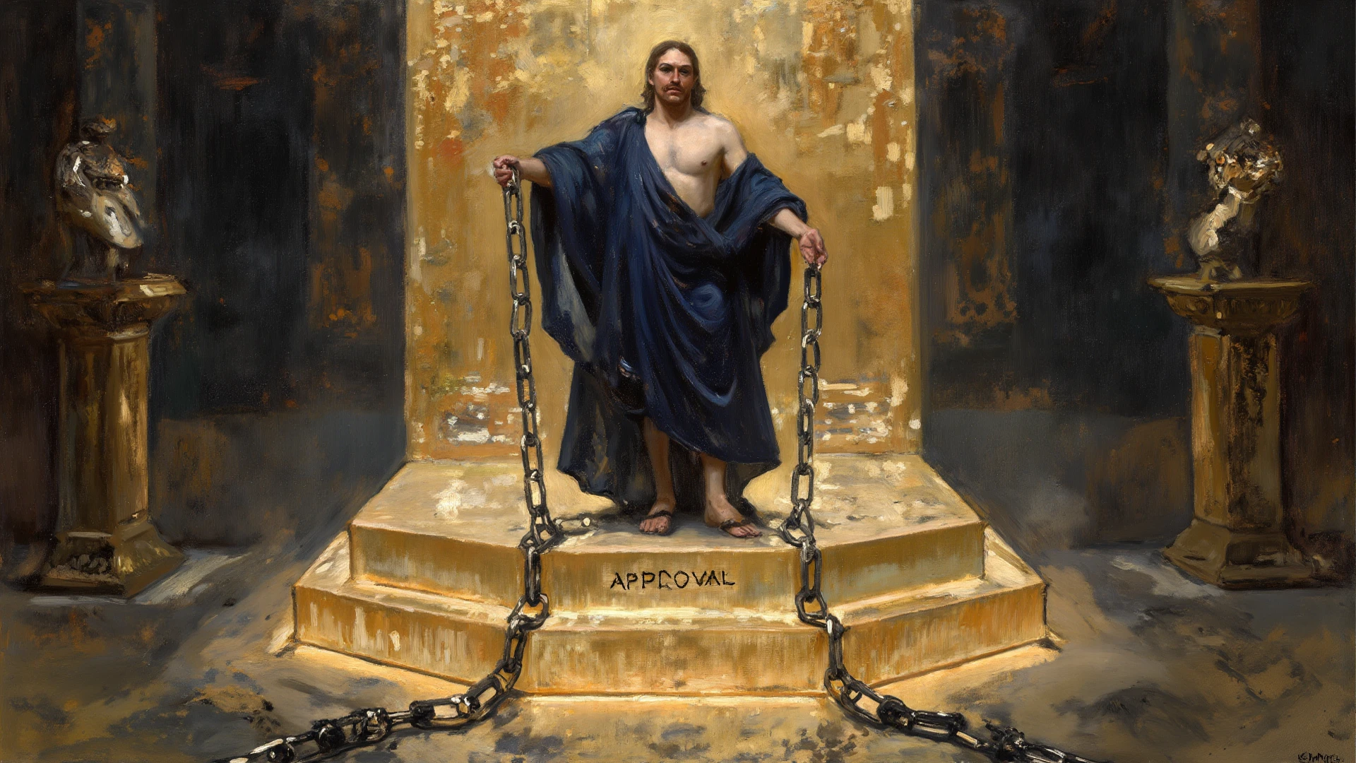 A European church pastor holding a golden crucifix in front of a stained-glass church window, the pastor wears white Tommy Hilfiger underwear, he has short black hair and a short beard, the shepherd has hairy legs and thighs and a thin abdomen, Beautiful pale penis and well-defined glans, wearing a shepherd&#39;s cassock, looking at the camera, seductive smile.