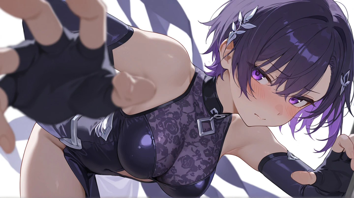 NSFW,Hololive,Towa Tokoyami,Short Hair,(Married Woman:1.3),(See-through cabaret dress:1.5),(Perfect hands),(Perfect Anatomy),(masterpiece),(highest quality),(Cabaret Club:1.5),One gray-haired old man,(Doing sex:1.5),Embarrassed,blush,(orgasm:1.5),(Ecstasy face:1.5),Lift your butt,Leg spread