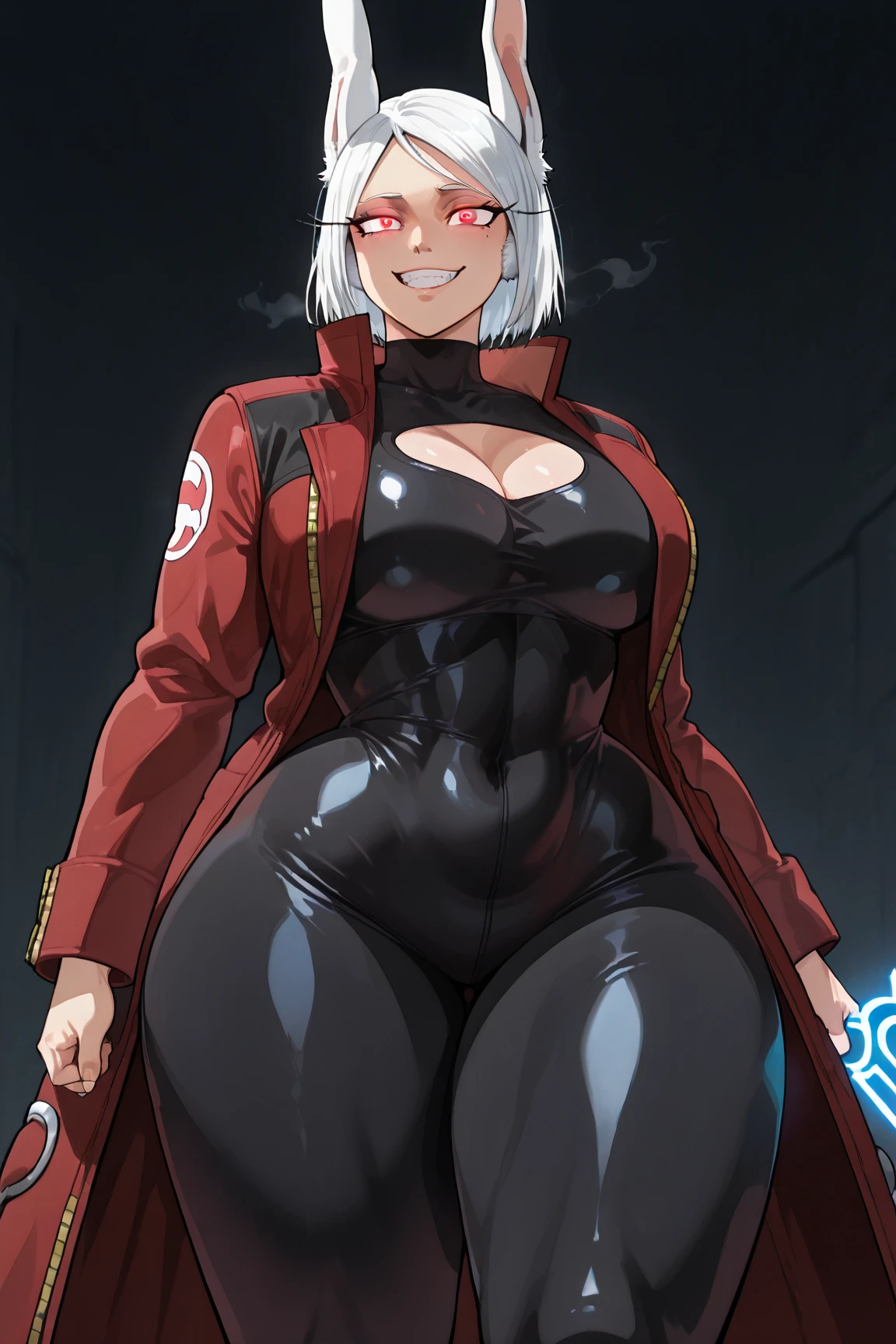 masterpiece, best quality, IncrsLowTier, electricity, glowing eyes zerotwo horns, hairband, necktie, red dress, pantyhose horns, hairband, red bodysuit, armlet, mecha horns, hairband, white bodysuit, white gloves, cap, red dress, white gloves, jacket on shoulders, pantyhose, cyber_armor body_suit,huge_breast, tall female, fulll body, sun light, smile,, sun aura,, boots, standing, smile, lips, red lips,,,{best quality}, {amazing quality} {best quality},{amazing quality},, {absurdres},{{highres}}, {very aesthetic}, {detailed}, curvy, tall, huge breast, character focus, white background,full-length portrait,, huge hips, huge muscles, huge thighs, curvaceous, venus figure,full body, full portrait