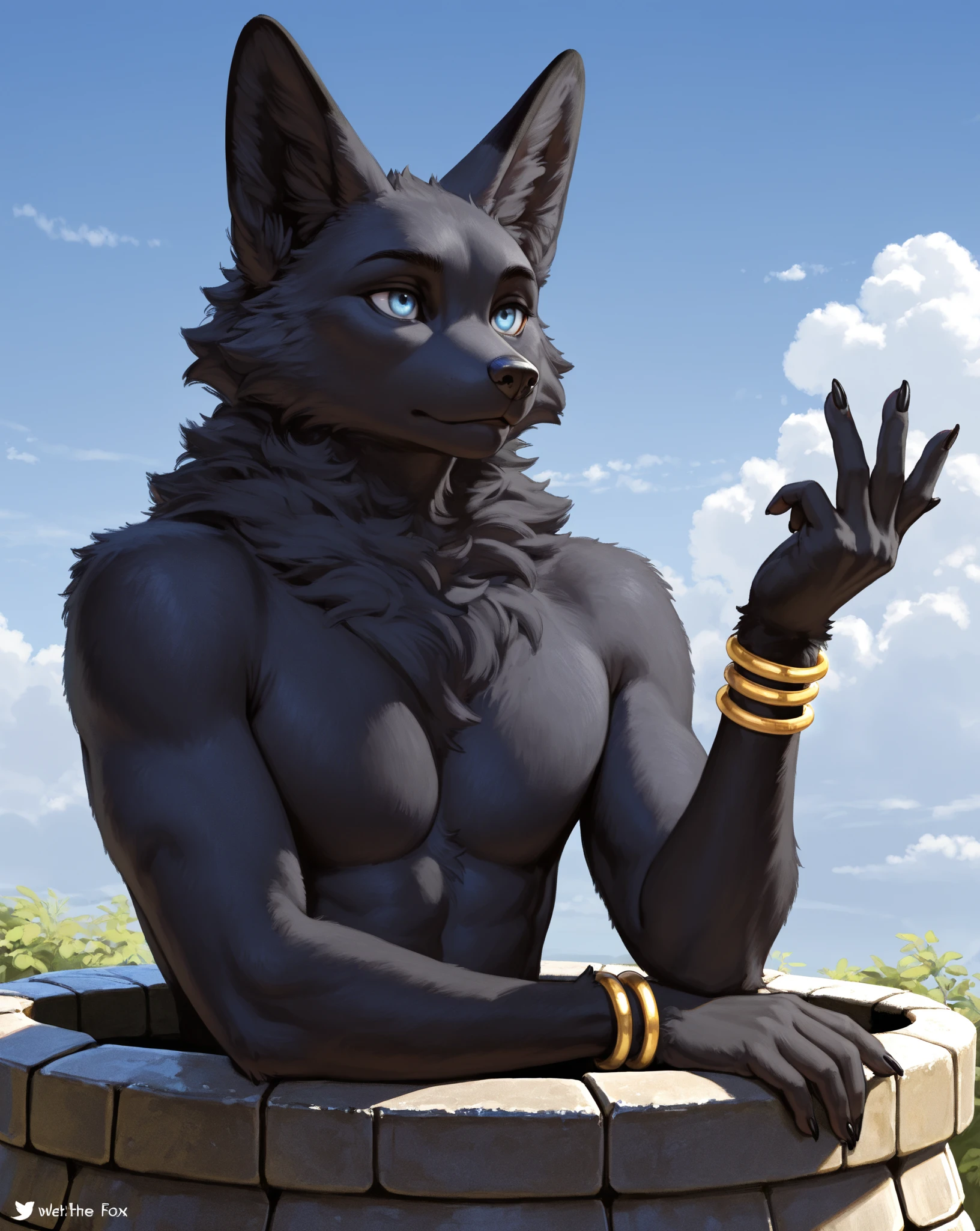 ultra-detailed, masterpiece, masterwork, high quality, best quality, hdr, (nature, pyramid, sand), posted on e621, (by hioshiru), nsfw, male, solo, (little body anubis), canine, (nude), (long silver hair, yellow eyes), sitting, dynamic angle, ((micropenis, foreskin, perfect balls))