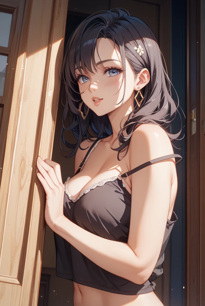 (black lace bra:1.4)