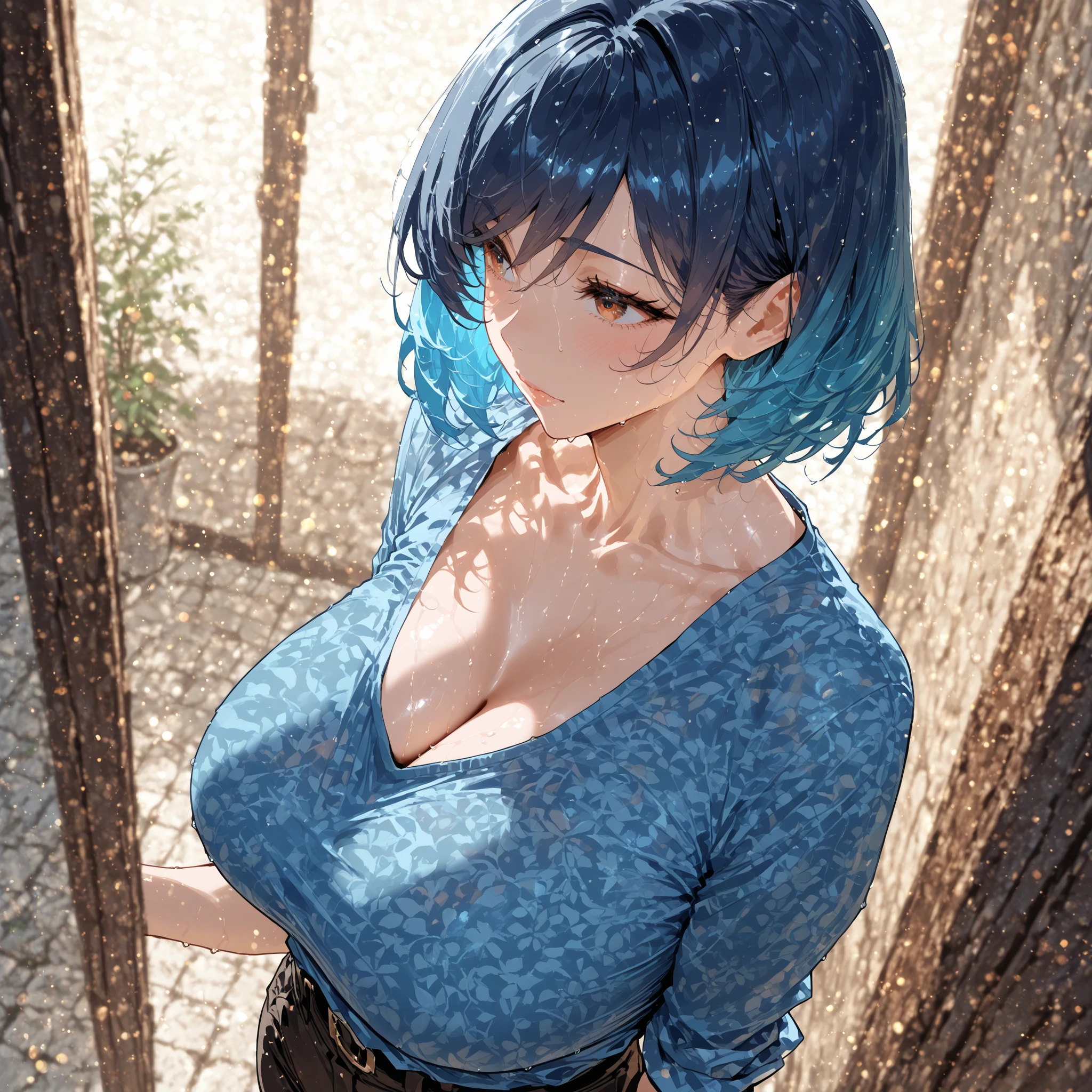 Super detailed、Particles of light:0.5、Beautiful Eyeouth half open、Natural Texture、Mature slender beauty、Belly button、Showing the groin、、Small breasts、Off the shoulder、luna (Luna) - Isekai de Cheat Skill wo Te ni Shita Ore wa, The Genjitsu World is a place for people to gather: Level Up wa Jinsei wo Kaeta (I got cheat abilities in another world、Warriors in the real world ~Leveling up has changed my life~)