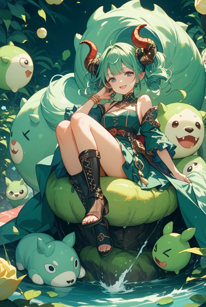 There are many different cute cartoon animals, elephants, crocodiles, rabbits and other animal patterns in this photo, cute, hand drawn illustrations, colorful, Wang Chen, crocodile Loki, art cover, ƒ5.6,🦩🪐🐞👩🏻🦳; 🌞🌄 , code, 🪔 🎨 metaverse
