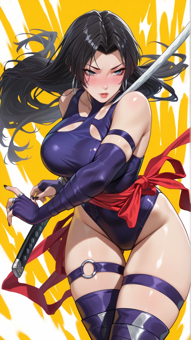masterpiece, best quality, beautiful art, high resolution, well formed hands, body and fingers, 1 woman, solo, Minamoto no raikou adult, big breasted, cleavage, hair ornament, wearing a Tyris Flare outfit, full body, sexy and skimpy bikini, gorgeous legs and thighs , ryona,in peril, she is defeated, knocked out, passed out, closed eyes, exhausted, unconscious, laying down on the sand, extended exposed body, full body on the sand, breathing heavily, sexy smirk on her face, bouncing breasts, sexy defeated pose, defeat and KO scene, fallen beauty, martial arts tournament with beach environment