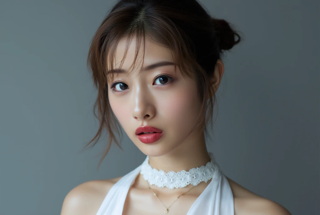 ((Snapshots of everyday life, Clear photos:1.4)), 
(Wear a cheerleading uniform:1.8), 
(??????, The shape of the ??????? is visible,Ample ???????,Beautiful thighs,Ultra-detailed skin,Small pores in the skin:1.4), 

((Sit deep in bed、Leaning forward, Her ??????? are touching my thighs, Her body is incredibly beautiful and stylish, :1.4)),
((I love my girlfriend, I want to see her panties, I want to see her ?????, I want to be sandwiched between her ?????:1.4)),

((32 years old, Beautiful sister, Short, ???? body, Body facing forward, Focus on the thighs:1.5)),
((Small ???????, Flat ?????, ????? is slightly drooping, Showing off her ???????:1.2)),
((Morning Time:1.4)), 

Eye focus, Narrow shoulders, Beautiful clavicle, Thin arms, Thin legs, The back of the hand is beautiful and feminine, Slim figure, Soft belly, Tight waist, Highly detailed face, super detailed ???????, Ultra-detailed skin, Fair skin, Shiny skin, Ultra-detailed lips, Fuller lips, Thick lips, Glossy pink lips, Blushing, White teeth, blue eyes, 
Beautiful actress makeup, Make-up, Pink lipstick, Dark brown hair, Delicate and soft hair, (Put your hair up, Fluffy short bob, ponytail:1.2), (Sweep your bangs to the side:1.2), (Stylish earrings,necklace:1.2),
