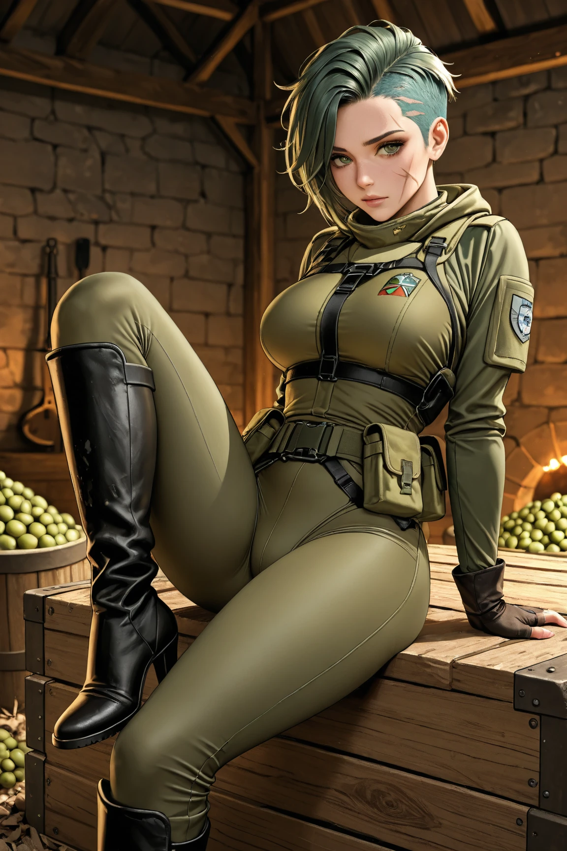 raw photo ,4k,8k amazing, fine detail, absurdres, futanari, 1girl, horse , breasts, solo, gag, , huge horse , gagged, brown hair, paw pose, green eyes, testicles, blush, large horse , bdsm, bodysuit, huge breasts, large breasts, latex, bound, breastless clothes, veins, choker, erection, bondage, bit gag, High detail, cinematic shot, (masterpiece:0.8), (highest quality:1.1), (sharp focus:1.2), colored, wallpaper,(realistic:0.4), (3d:0.8) blurry, blurry background ela_(rainbow_six_siege), masterpiece, best quality, 1girl, solo, green hair, realistic, short hair, (insanely detailed, beautiful detailed face, beautiful detailed eyes, masterpiece, best quality)
