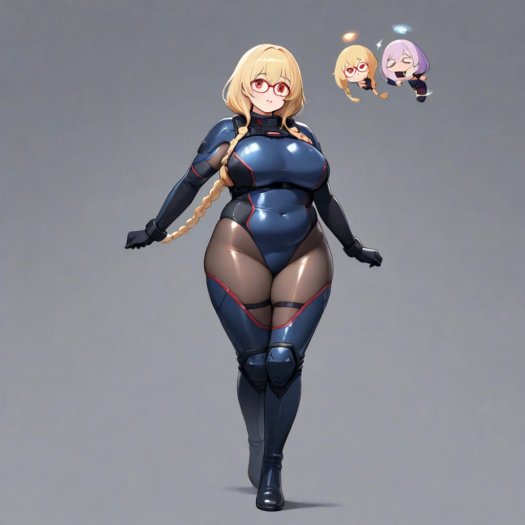 Female, ((human torso)), huge breasts, wide hips, ((t-pose)), (robotic limbs), ((Same character, front, side, back)), (full body), generative front view, side view, back view 3 view, jacket