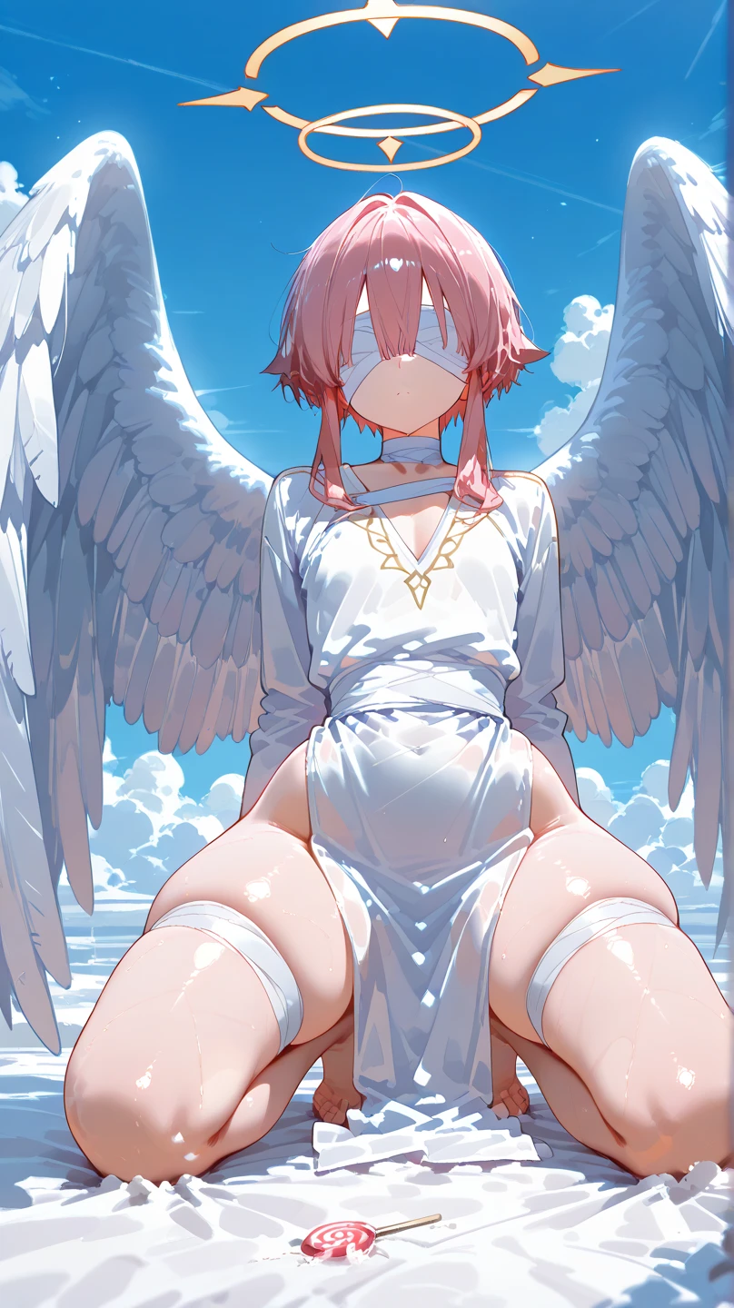 Top quality RAW photos in 32k resolution taken with Canon EOS R3, (frombelow:1.15),(masterpiece、top-quality)、?????? girl in gothic lolita dress, Being inside the building, European style architecture, pink underpants,Angel wings,A smile, Kamimei,Refreshing,,Show off your underwear,Beautiful anime girl showing pants, Anime girls show off their pants,Spread your crotch, thighs thighs thighs thighs!!!, Beautiful fece,white cheeks,, thighs thighs thighs thighs!!!!!!, thigh closeup, Bare thighs!!!,