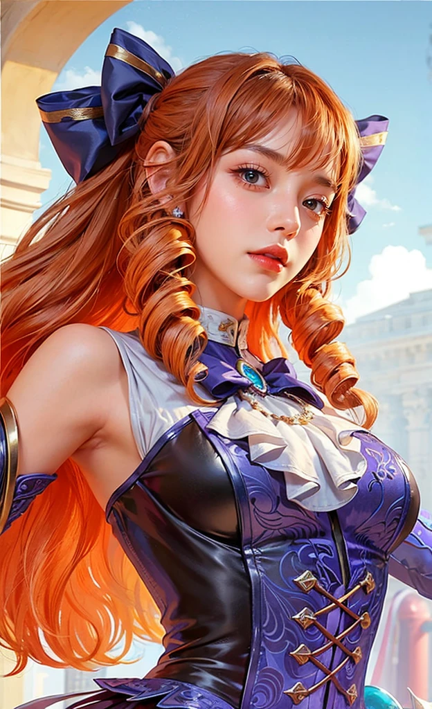 (tmasterpiece,top Quority,best quailty,offcial art,Beautiful and aesthetic:1.2),(1girl huge large breasts),waist - up,Tang suit,Hanfu,cyber punk style,mechs,Extremely detailed,Colorful,highestdetailed,offcial art,统一 8k 壁纸,ultra detali,Beautiful and aesthetic,beatifull,tmasterpiece,best quailty,(zentangle,a Mandala,Tangles,entangled),holy glow,gold foil,Gold leaf art,glitter drawing,PerfectNwsjMajic