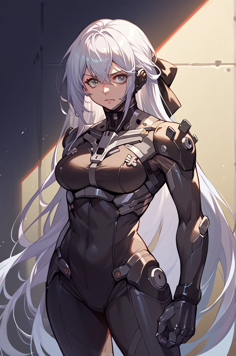 RUSSIAN WAIFU, in a combat exo-suit