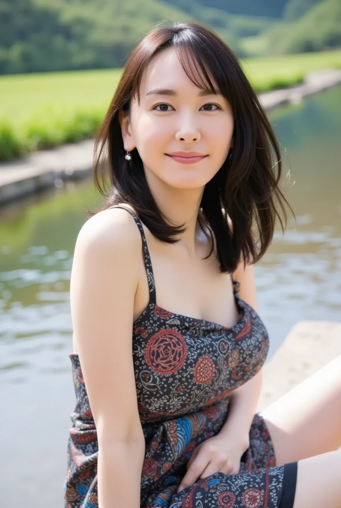((of the highest quality, 8K, masutepiece: 1.3)), Focus: 1.2, Perfect Body Beauty: 1.4, full body shot, matte skin, Buttocks: 1.2, (huge tit: 1.2)), colorful color underwear, Highly detailed face and skin texture, Delicate eyes, Double eyelids, beautiful fingers, beautiful hands, beautiful nail, japanaese girl, Head Hair [random cut], 20 yr old, standing, (gentle smile:1.2), branch,