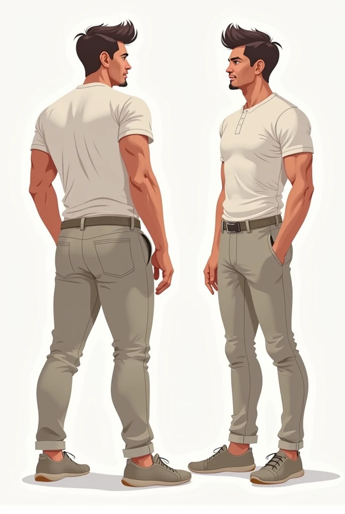 Charles Leclerc standing naked, soft dick, soft penis, realistic male genitals, testicles, empty room