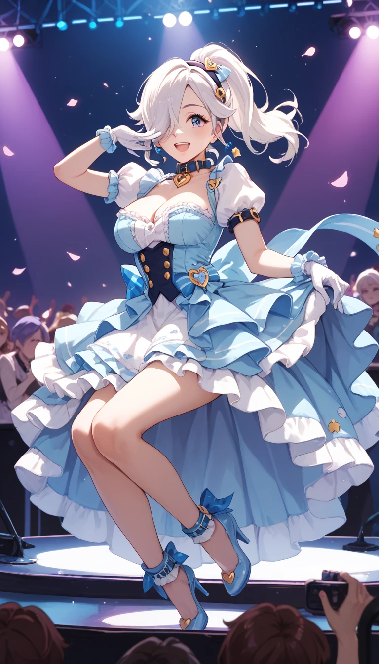 tmasterpiece, Best quality, (Detailed eyes and skin), ((Realistic)), , 1girll, Redhead_Hair, red colour_clothes, black_clothes, Blue_Eyes, Blue_sky, bblurry, bblurry_Background, bblurry_foreground, (modern_City:1.5), mediating_Breasts, Exercise_bblurry,photore_\(curly\),long whitr hair,Skysky,独奏,Full body body,Pregnant belly,Beth,Showing the belly,youthfulenergy,18-year-old girl,adolable,Two-dimensional painting style,Pregnant women with,Best quality, 8K, High quality,, hair adornments, cone hair bun, Long hair, double bun hair, bangs, bow, maid headdress, upper legs, Stockings, white thighhighs, cleavage cutout, Face focus, Close up, (Heart-shaped pupils:0.9), (Blush:0.65), (1girll, Solo:1.4), Cityscape, Blue sky, Bright sky, Sunny, holding flower, Large breasts, Detailed background, Detailed clouds,Pregnant belly,Two-dimensional painting style,(Masterpiece), Best quality, Fine details, Highest picture quality, Masterpiece,exquisite CG,1girll,Closed mouth,Brown eyes,Long hair,bangs,Bare shoulders, cleavage,(Big breasts:1.4),Bare arms,navel,Lace,a garter belt,Thighs,Loli,White pantyhose,water,hyper pregnant,Girl,SushangV4,Yae,SideBraid,