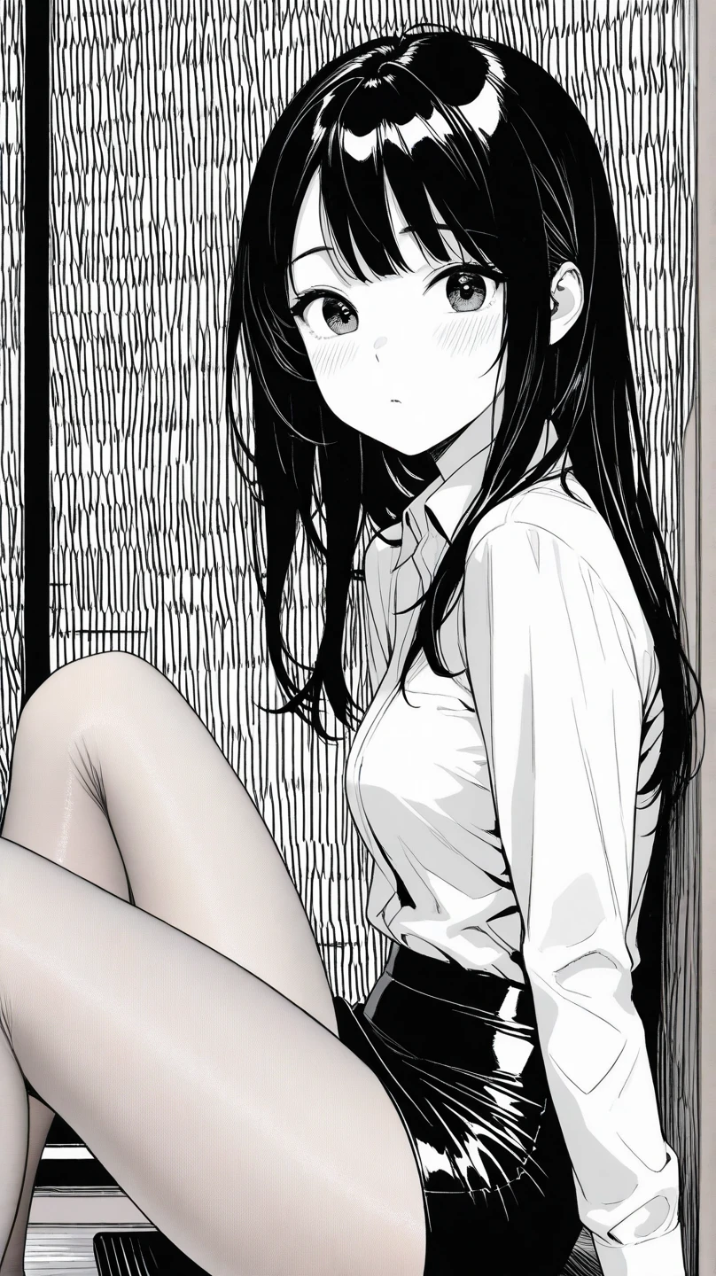 Drawing a girl showing her pussy