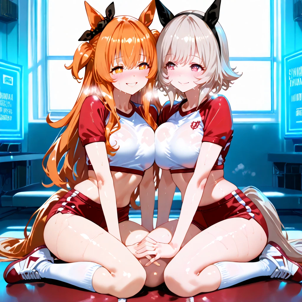 Huge breasts,breasts out,cat_ear,high resolutions,Bust,独奏,Absurdly long hair,spread_both arms,sitting on