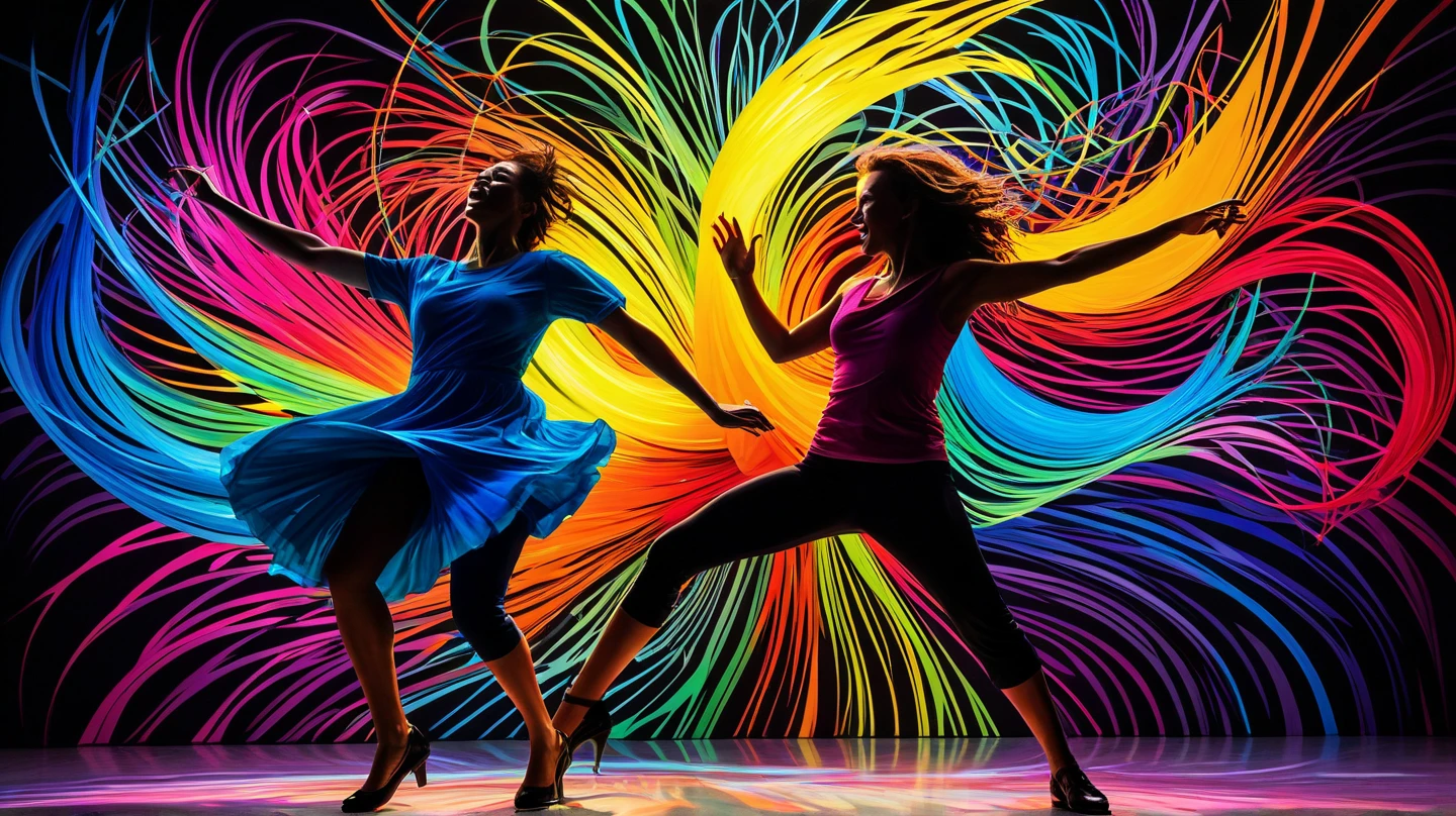 Disco Dance Celebration. Digital Art