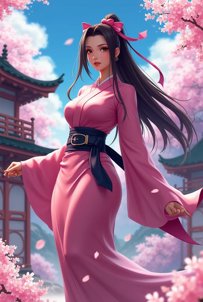 Crea a nezuko de demon Slayer tetona y
nalgona
