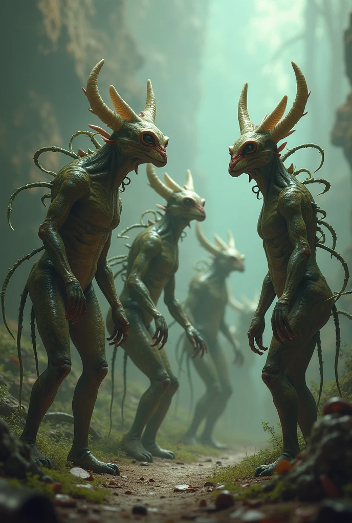 in (full shot:3.1) of lot of characters from a movie for slave girls from beyond infinity, inspired by Zdzislaw Beksinski and Wayne Barlowe, futuristic apocalypse, stalenhag, metal album cover, gwar, heavy metal band promo, (men and women with pterosaur heads:2.9), (daytime lighting:2.1), (with Creepy, Sci-Fi, Fantasy and Horror:2.9) retro sci fi, Horror movie, very detailed body, moody, epic, ((Cinematic film)), ((Ultra Detailed)), Complex, ((Sharp Focus)), Object Texture, Studio Photo, Complex Details, ((Highly Detailed)), Photo Real Style, ((Hyper-realistic)), High Dynamic Range, ((Realistic Textures)), 8K UHD, Nikon D 850, Kodak Portra 400, Fujifilm XT, (rich colors), (3D rendering:3.1)