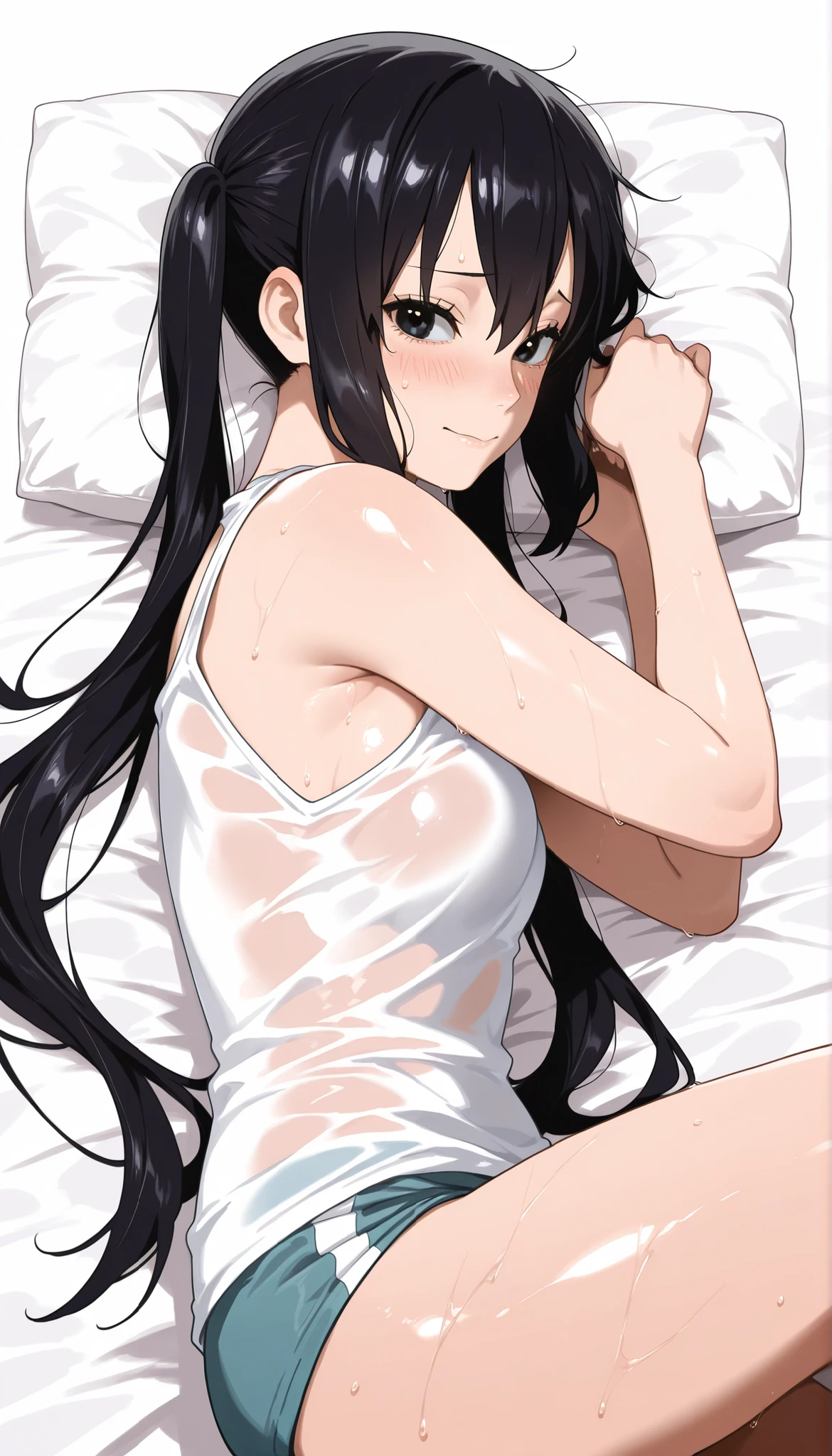 (((nsfw))),(((((((ultra detailed)))))))),(((((((very small private room))))))),(((((very long hair))))),(((((1loli))))),(((((petite))))),(((((large breasts))))),(((((nude))))),(((((lying on bed))))),((((((piece)))))),((((spread pussy)))),((((pussy juice)))),((((sweat)))),(((((steam))))),(((black hair))),(aroused),((smile)),(happy),((afterglow)),(orgasm),surprised,((open mouth)),(((((cum on hair))))),(((((excessive cum))))),(((((cum in pussy))))),((((((cum drip)))))),((((cum facial)))),(((cum on armpits)))