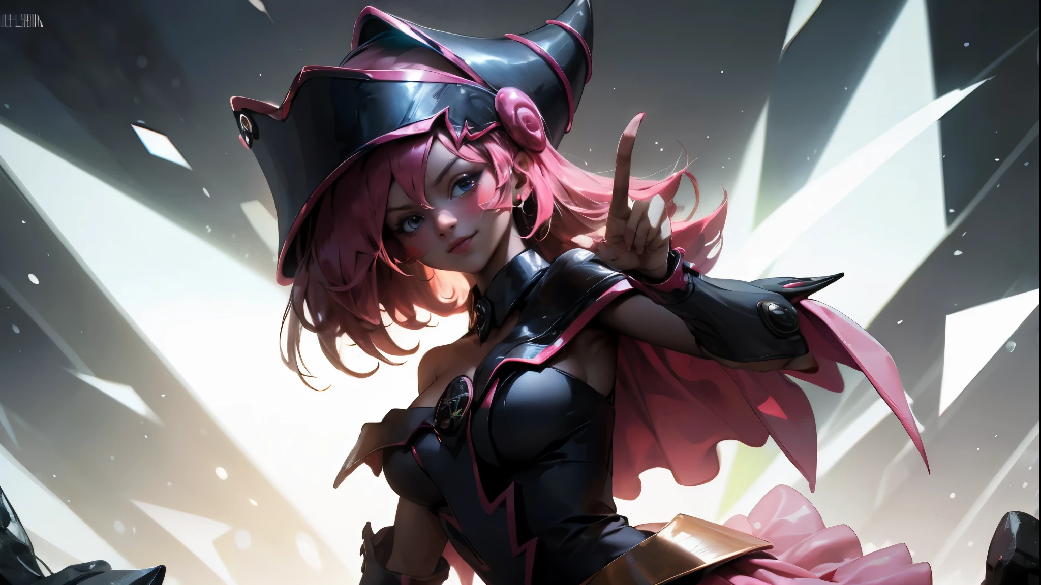 Witch with a sickle and a clock in front of a full moon, Miss Fortuna, Miss Fortune League of Legends, Catherine, Arte estilo League of Legends, Estilo de arte de League of Legends, Leblanc, Artgerm extremamente detalhado, cushart krenz arte chave feminina, estilo artgerm, fantasia estilo de arte hearthstone, Samira de League of Legends