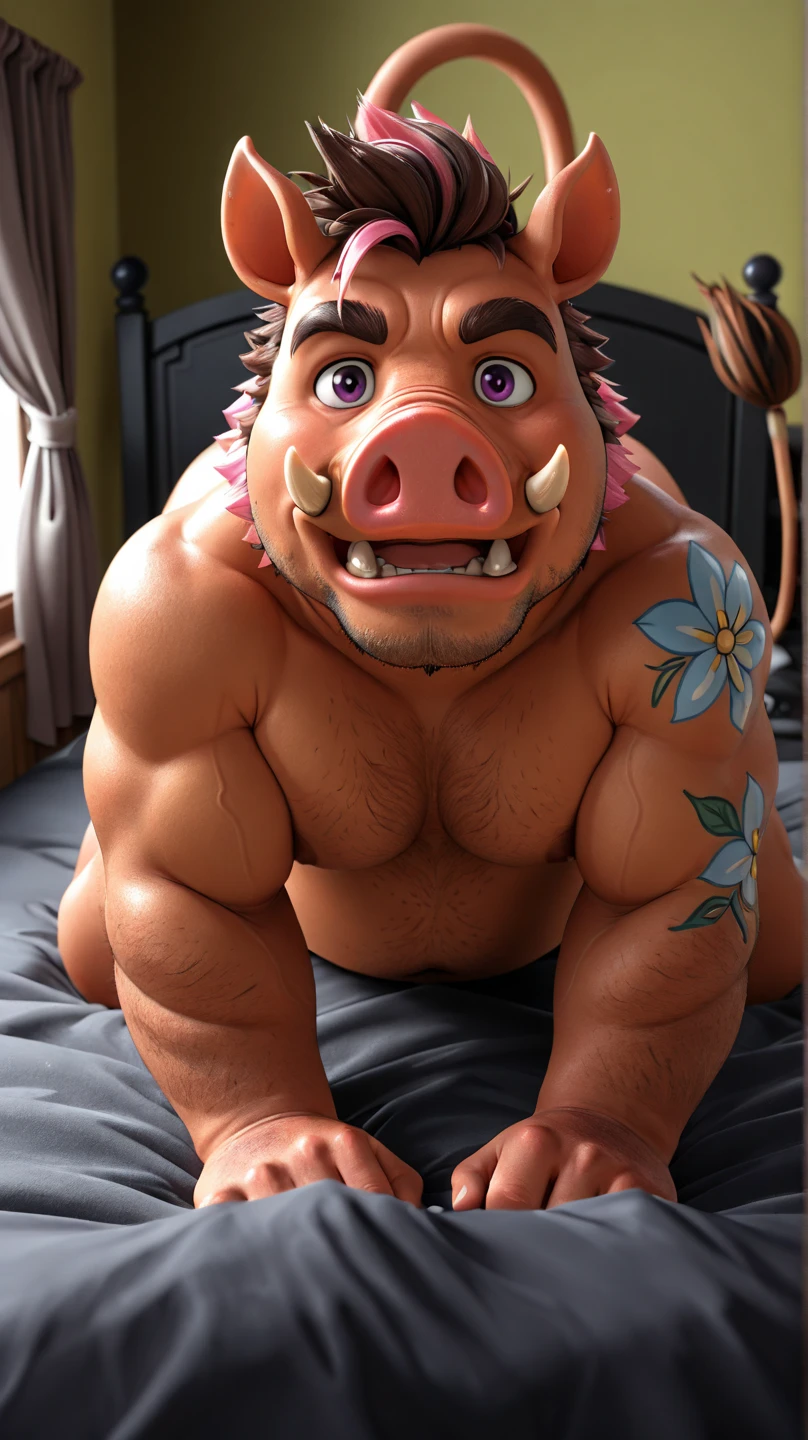 children's room, male, (fat), (male den Pig): 1.3, light pink body, white belly, children's room, playground, children's bunk bed, Toys: 1.3, bulge, (anatomically correct: 1.7) , penile erection, bullet, A Kawaii room, Room with toys. Plushies, children's room. a crib, Baby crib, Baby, Crib, Playground, LOTUS POSITION, tatto, thickness, octane rendering,Beautiful features, unique lighting, ,intricate fur,Detailed face,Furry skin texture, Extremely high detail, tattooed, gold chain around neck, full body view, centered, looking at camera in,8k,shooting with Hasselblad X1D-50, Max focus, perfect lighting, (best quality),(master part),(ultra detailed),focus sharp, big fat male, bullet, mature male, shirtless, nipple swelling, big balls and hems,( penile erection :1.7),A masterpiece of skin with veins,pig tail, Show ass,extremely detailed, (ultra-detailed, perspective:1.0),,Sharp people,Atmospheric, hyper photorealism, hyper HD, Detailed background, Scenic, author: Rembrandt, Direction: Pino Daeni, Snosco Report, E621, NSFW, (dark shadows, wide dynamic range , HDR), full body view, centered, looking at camera at, 8k, YES, shooting with Hasselblad X1D-50, maximum focus, perfect lighting, (best quality), (master part),(ultra detailed), focus sharp,