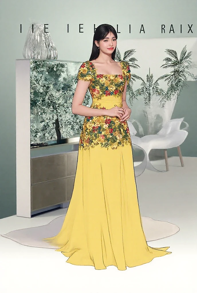 Best quality, 1 young woman, character sheet, concept art, (full body, masterpiece: 1.2), (best quality: 1.3), insanely beautiful Brazilian woman, short windy light brown hair, 1 perfect body stunning woman on his 20s, Miss Universe pageant winner, wearing a fancy designer evening gown, fancy shoes, wearing Miss Universe crowning, with a bouquet of flowers, winner attitude pose, with short windy light brown hair, assorted poses, bold colors, intricate, elegant, highly detailed, digital painting, art station, concept art. --auto --s2