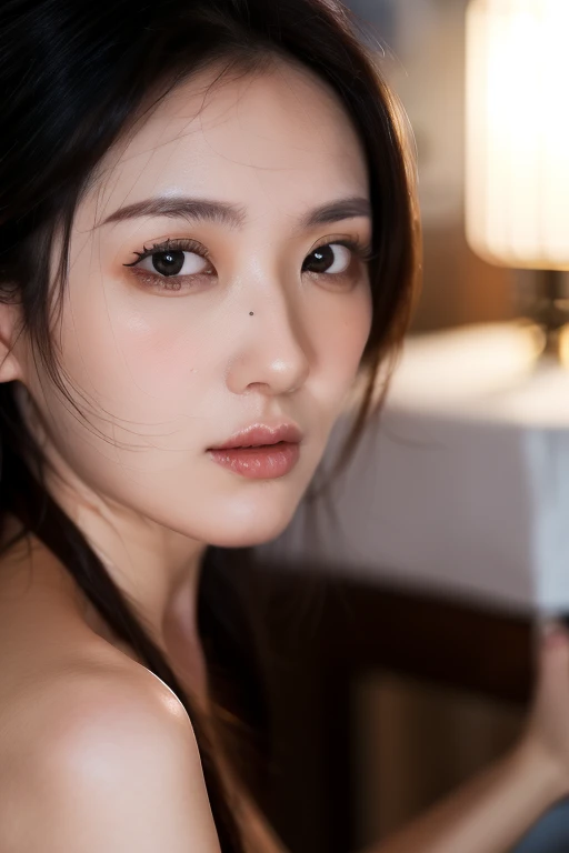 Mature attractive sexy woman,50 years old, ((全naked)),((naked))、((())),Shut,((Big Breasts:1.3))),(Facial wrinkles:1.3),light makeup,Light brown hair,Long Hair,((Full body photo:0.85)),((Face your body straight ahead)),8k, RAW Photos, Highest quality, Laughter,masterpiece,Highest quality、((Mouth open))、((Eyes closed))、(((Troubled expression))),Random Hairstyles、((Bathroom background))、((全naked))、((Close-up of face))、((Crying expression))、((Close-up of face))、((From the shoulders up))、(())、((Worried))、(()),(())、