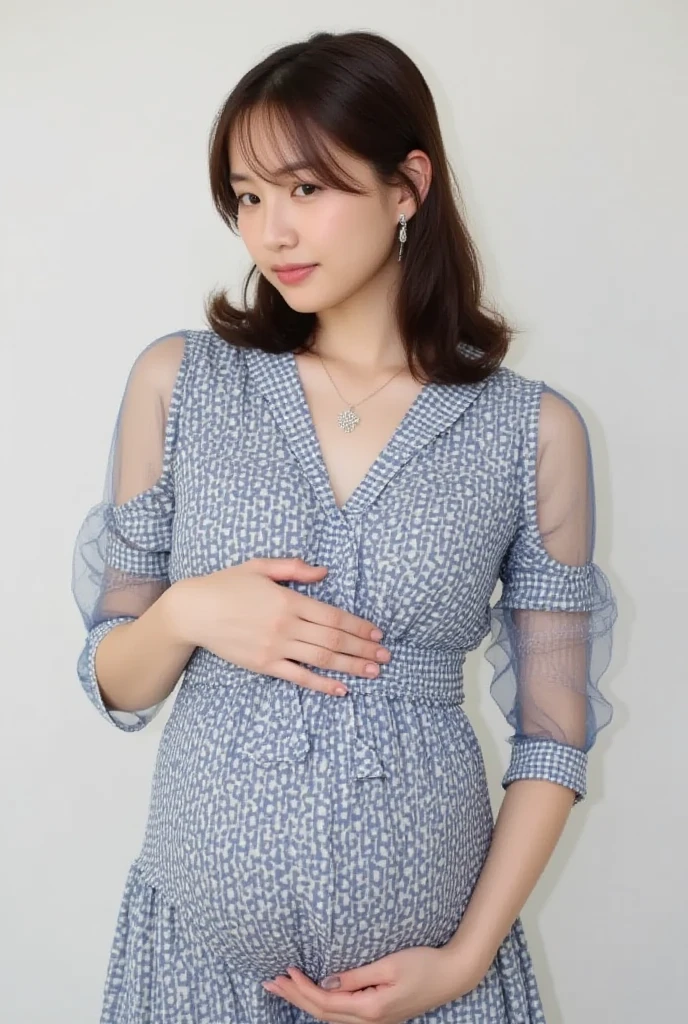One girl,Face in perfect proportions, Balanced Eyes, double eyelid,Japanese,14 years old,Round face, Innocent face, Embarrassing, Open your mouth,Beautiful nose, Lip gloss,((ruffle dress)),((lift up hem,Show off belly with panties)), Flat Chest,in european garden