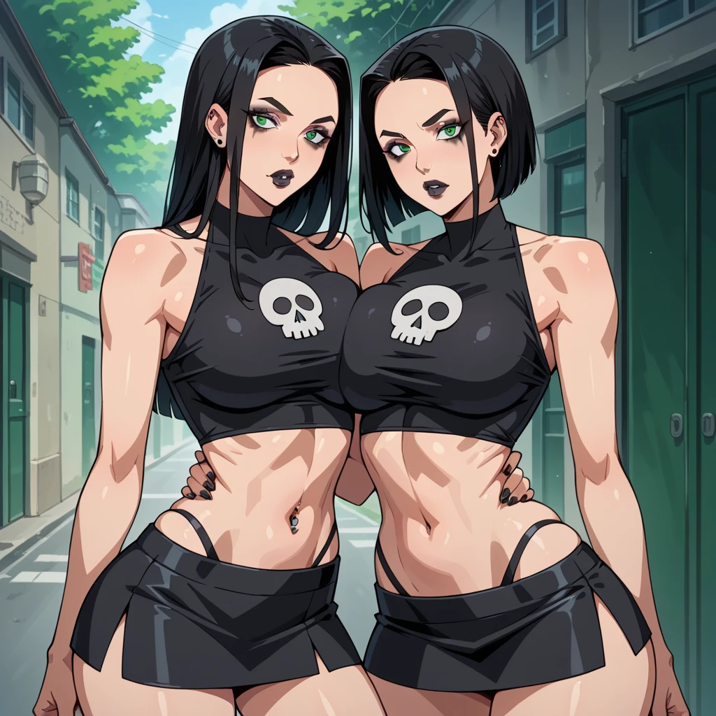 (masterpiece:1.2), (best quality:1.2), perfect eyes, perfect face, perfect lighting, 1girl, mature female, medium black hair, pompadour cut, blue eyes, glaring, angry, blushing, crop top, stroll_with_pet, viewer holding the leash, (on all four), sweating, detailed park background <lora:strollWithPet_20230315:0.5>