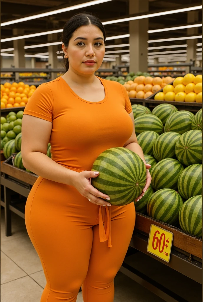 Naked woman with huge tits the size of two basketballs, with a huge ass the size of two pilates balls, and that he is naked full body