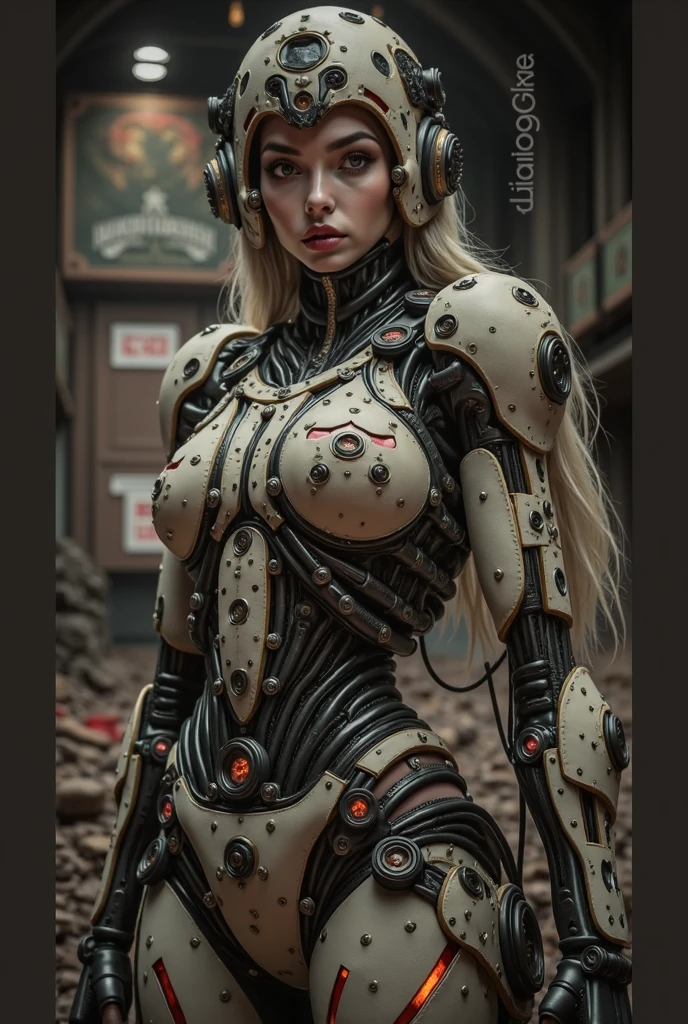 Beautiful Face,face is Japan, 1 Woman, Big, Curvaceous, (16k, RAW photo, top quality, masterpiece: 1.2), (HDR, Realistic, Photorealistic: 1.37) (tube attached to the body), (Bikini Cyborg robot parts)))), (light gray hair), Long hair, Wavy hair, Twin tails, Medium shot, ( Seductive smile)), (black eyes), double eyelids, princess cut, from below, (whole body),posing,,in the lab,( tube connected to blood vessel),((mechanical vertebrae attached to the back)),((mechanical neck attached to the neck)),(wire and cable attached to head and body),(character focus),science fiction,perfect female figure,perfect anatomy, hyperanatomy, full body shot, relationship between up to 4 fingers and 1 thumb, spherical joint,