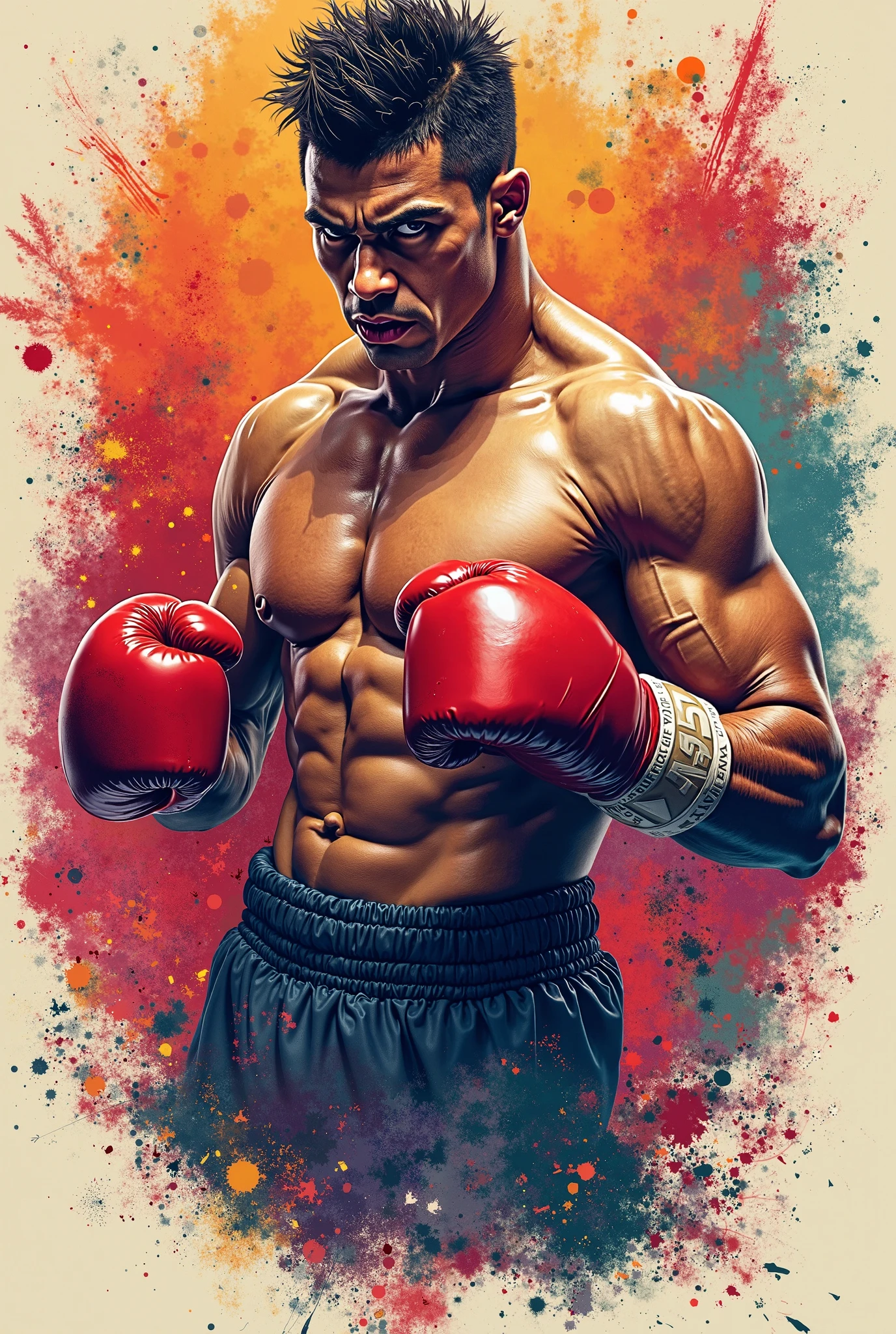 The letter k is boxing background
