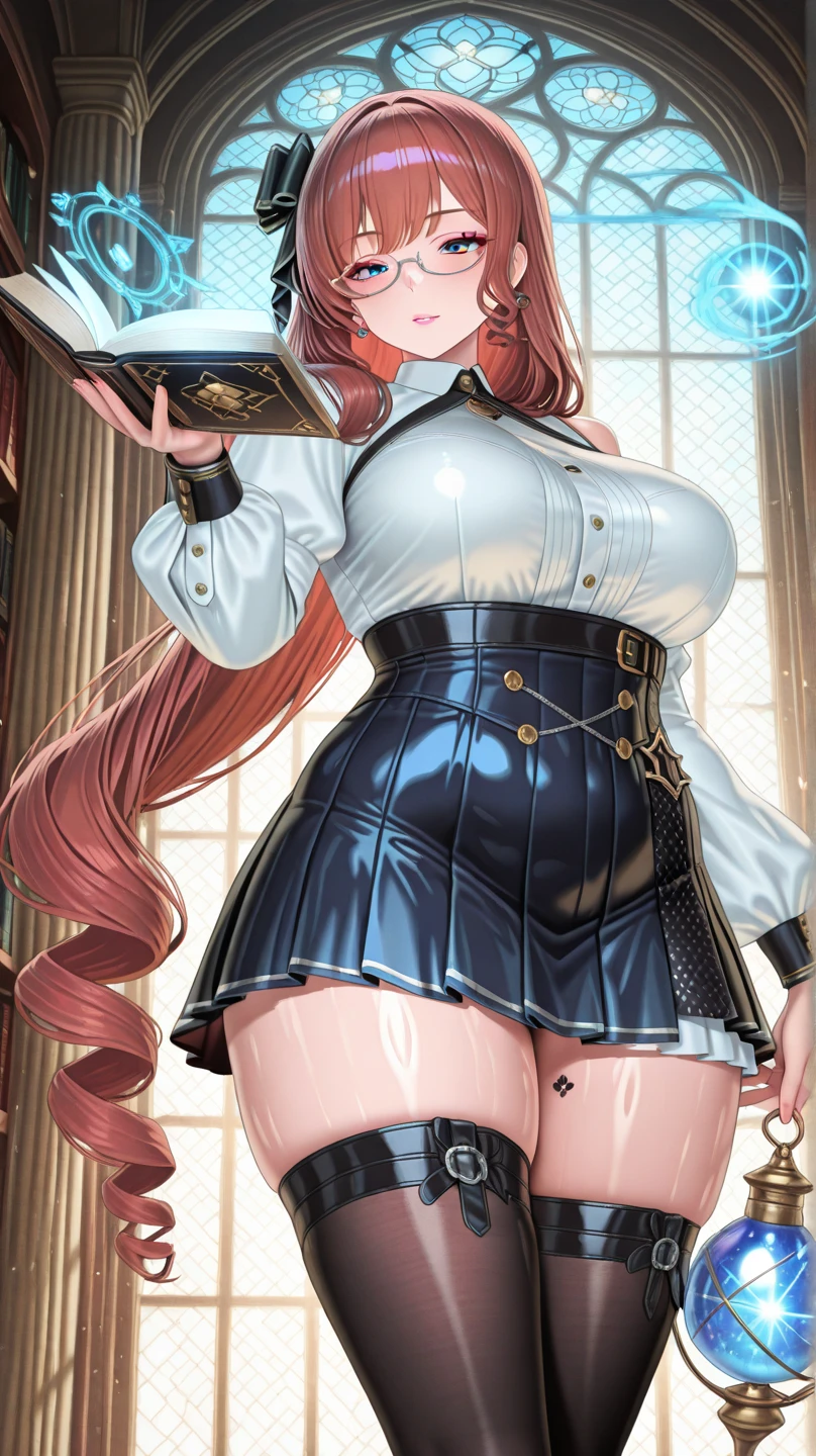 a sexy、smile slightly、knee socks、pantyhose、Beauty、Beautiful shape、Pitiful、boring、unusual beauty、????、Good skin luster、long hair straight hair、Pink hair、charming、kiss face、Attractions、Intense sexual pleasure、Open your legs a little、JK style、high school、black suit jacket、Red plaid skirt、18 years old、Sadgy、unhappy、otherworldly beauty、slightly thicker thighs、Little mouth、、Open your mouth as wide as possible、Disgusting look、Place your hands on your ??????、Gothic slow remake、neat face、squirming expression、Maid flavor、A bit eye-catching、nose is very clean、garters、Smile a little、library background、Library of Books、This book、looking for books、read a book、Hold the book、stained glass windows、Sweat glistened on the face、Sweat glistens on thighs、My whole body is glistening with sweat.、Deep purple eyeshadow、black eyeliner、