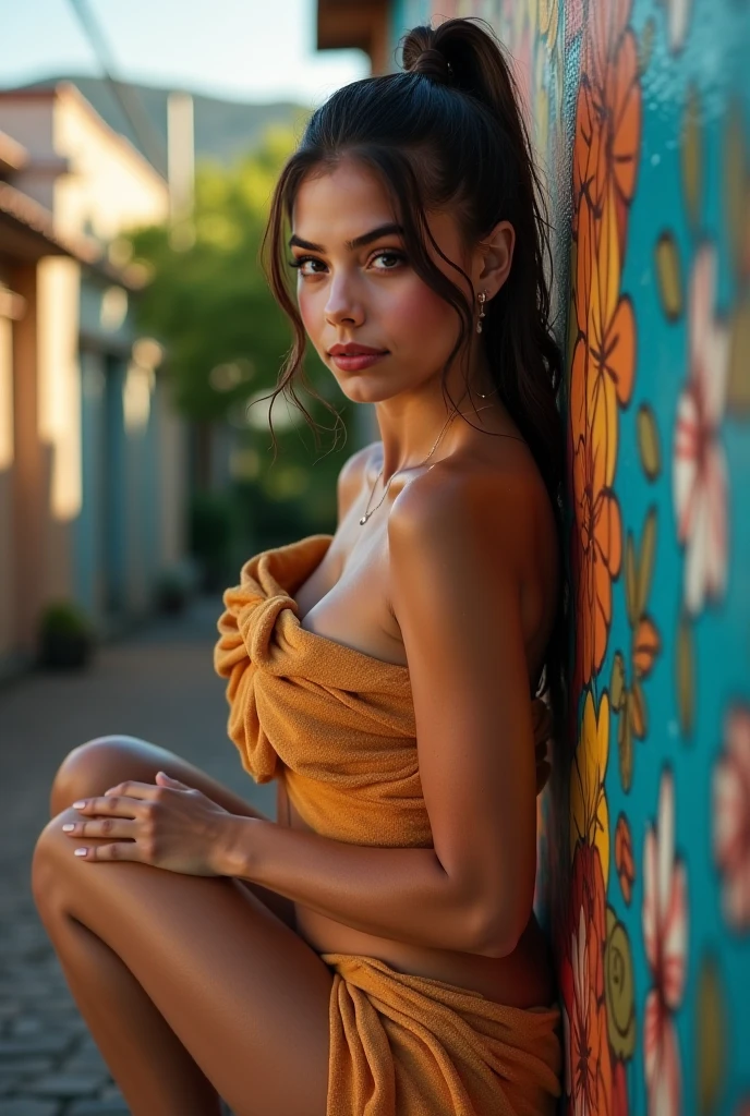 ((nsfw)), (naked:1.3)(best quality, masterpiece, colorful, extremely high detail), (photorealistic:1.3), raw photo, full body photo, fashion photography of cute photo of a beautiful, black skin, dark skin, African supermodel, long black hair, naked, (29 year) old purple makeup, dawn, Venice, gondola, colorful dress, yellow&purple theme, Porta 160 color, shot on Leica T, sharp focus on subject, shot by Anne Geddes, (cinematic, purple and yellow:0.85), (vibrant color), (intricate details), (dynamic angle), exposure blend, bokeh, dim light, (hdr:1.4), high contrast, (muted colors, dim colors, soothing tones:1.3), low saturation, morbid, nadia la arwall:1.3, perfect proportions, smiling, ((ultra high definition)), ((naked)), (ultra sharp:1.3) (detailed face:1.3)
