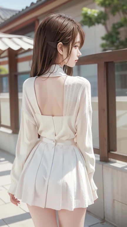 (photoRealstic:1.4)、(hyper realisitic:1.4)、(realisitic:1.3)、(Smooth lighting:1.05)、(Improved cinematic lighting:0.9)、32K、（Blonde 1.2）1 girl in、Realistic lighting、Back lighting、raytrace、(Image enhancement:1.4)、(Top quality real skins:1.4)、(Beauty of skin texture: 1.1)、japanes、long-sleeve、colourful clothes、Show off your belly、Leaning against the wall、Colossal tits 、Plump body、thick thight