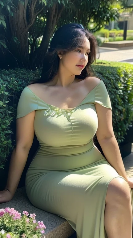 ((Marian Rivera)), 25 years old, full body, milky white skin, pores skin, Slim Faces, Like a princess, very beautiful angel, bracelet , necklace, diamond earing, graceful pose, shy smile, beautiful eyelid, 1girl, Perfect beauty: 1.4, ((extra large gigantic breast:1.3)) , Slim Abs: 1.3, blue eyes, Realistic lighting, Best quality, 8K, Masterpiece: 1.3)),, Nikon Z 85mm, ((best quality)) ((masterpiece)), intricate detail, sharp focus, professional, realistic, real life, hyperreal, photorealistic, fine detail, best quality, very Detailed CG unity 8k wallpaper, perfect artwork, stylish hair, glowing eyes, shiny skin, realistic, perfect female hourglass figure, thin waist, wide buttocks, looking at viewer, extremely delicate and beautiful, best quality, beautiful detail girl, beautiful blue eye detail, revealing buttocks, perfect collarbone, golden ratio face, realistic facial expression,detailed eyes, brunette weavy hair, ((wearing dark green floral long dress with long skirt, long arm clothes)), face lighting, film lighting, perspective, black room , fat belly, full body , big thighs , big arm european-Indonesia girl , wearing a sneakers