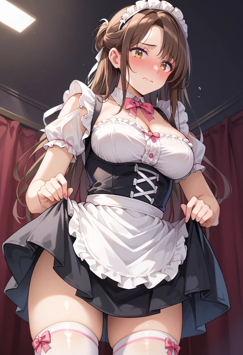masterpiece, best quality, absurdres , perfect anatomy , Kuo Shenlin ,long hair,((vaginal)),(((sex))),nsfw ,back,curtsey,penis,1girl, 1boy,(((busty))),show off nipple ,cum in pussy,(((bukkake))),bikini ,Lace ,heart shaped pupils, girl trembling with sexual climax ,steam, Lustrous skin