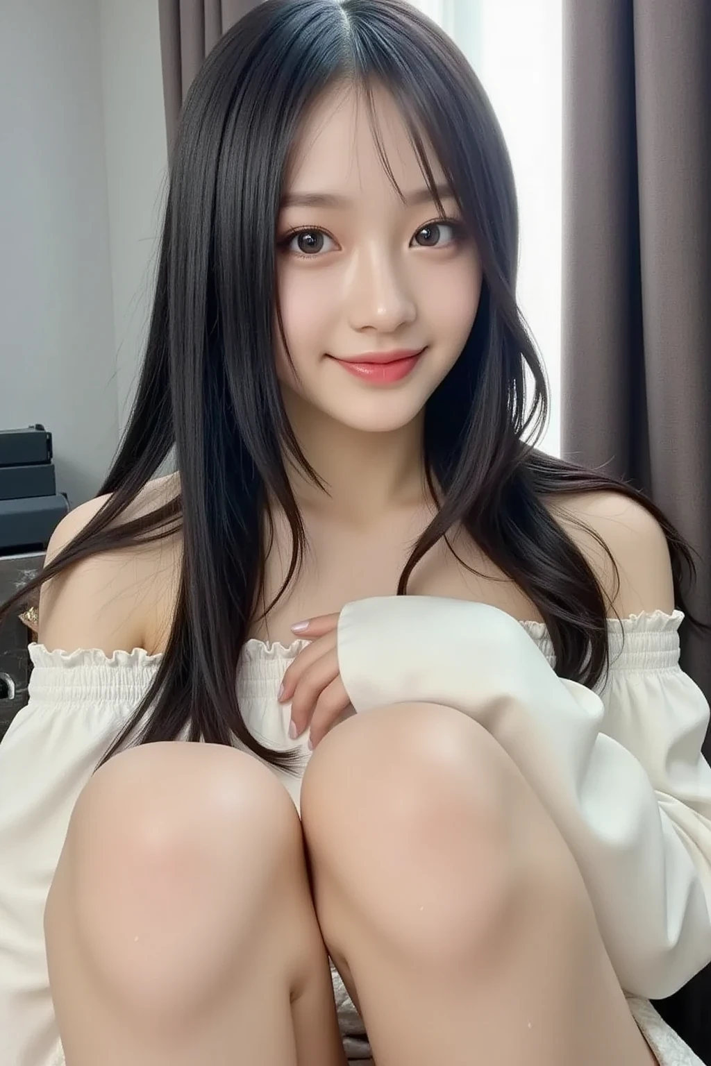 (8k, 4k, best quality, highres, ultra high res:1.1), (masterpiece, realistic, photo-realistic:1.1), 1girl,  face, close-up, twintails, blonde hair, black eyes, red lips,  (looking at viewer:2), absurdly long hair, long eyelashes, eyeshadow,  small face, big eyes,
bare shoulders,
high contrast,