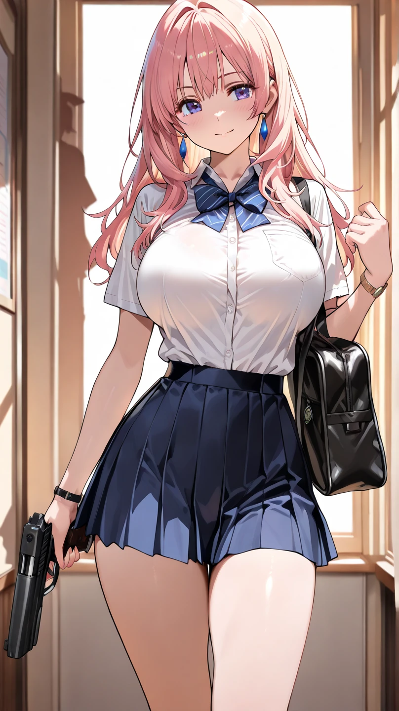 (Browsing Caution), (RAW Photos), (Realistic), (Photorealistic), Ultra-high resolution, masterpiece, Highest quality, Portraiture, facial Portraiture, Perfect lighting, Detailed lighting, Dramatic Shadows, Ray Tracing, Pure Eros Face_v1, Urzan-6500-v1.1, (((Roll up the skirt yourself))), (Lifted it himself), panties, panties focus, blush, Lips parted, looking at viewer, Half Body Shot, (crowd), (crowded city), gentle smile,