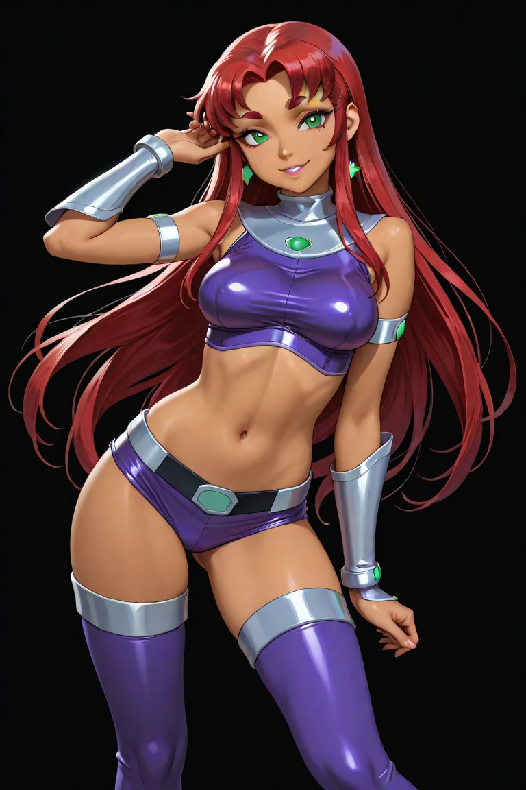 Cornelia_li_Britannia, 1girl, big_breasts, purple_eyes, (lipstick:.9), (makeup:.8), dollsuit, standing_at_attention, saluting, muscle_girl, mind_control_device