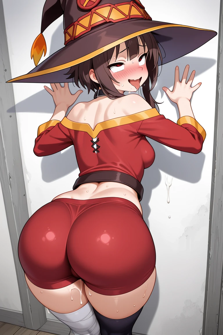 Megumin-KonoSuba, red eyes and big and big ass