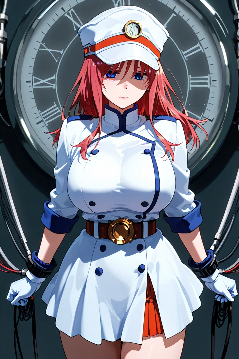 paizuri, alternate hair length, heart in eye, huge breasts, sailor shirt,